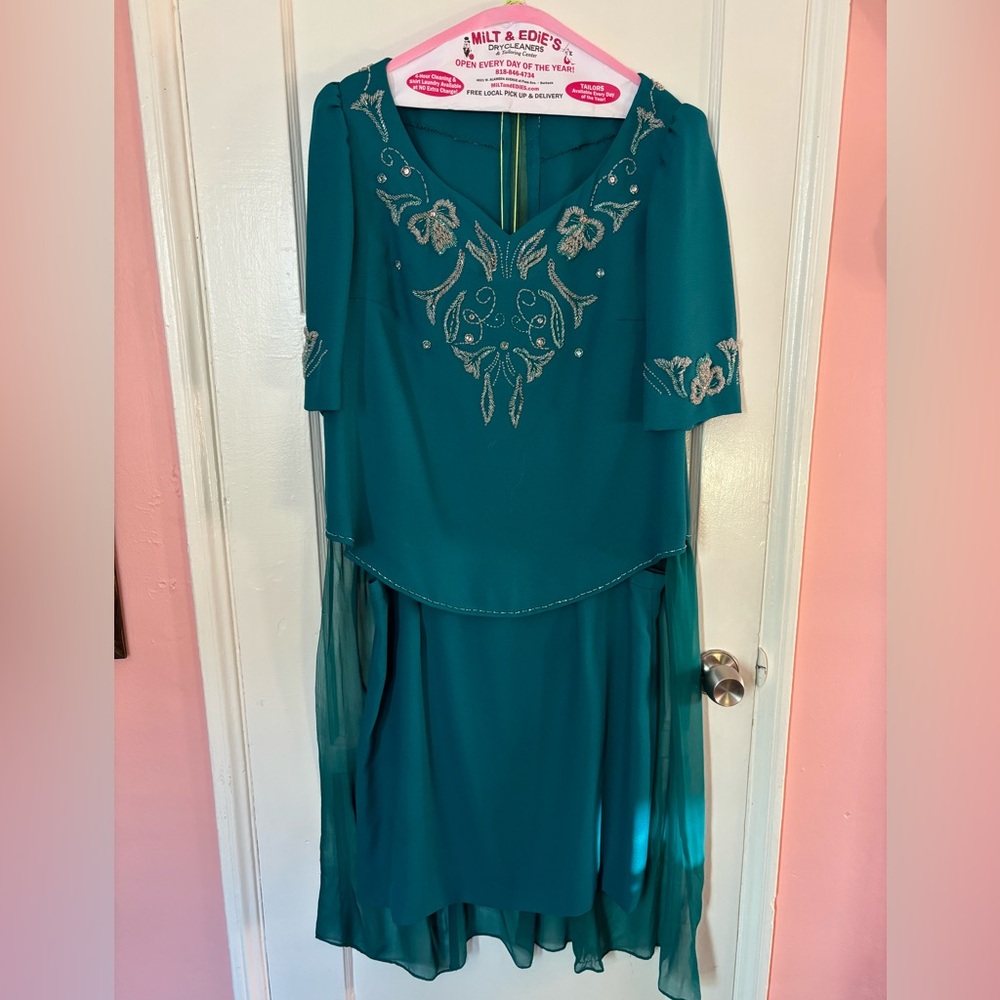 Elegant Hand Stitchhed and Beaded Skirt and Blouse Set
